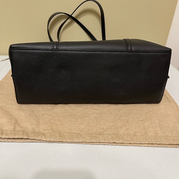 Tory Burch Perry Black Tote Bag with Red Accent - Picture 10 of 12